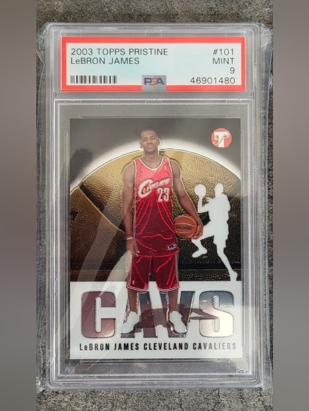 2003 Topps Pristine LeBron James Rookie RARE #101 Basketball Card PSA 9 MINT